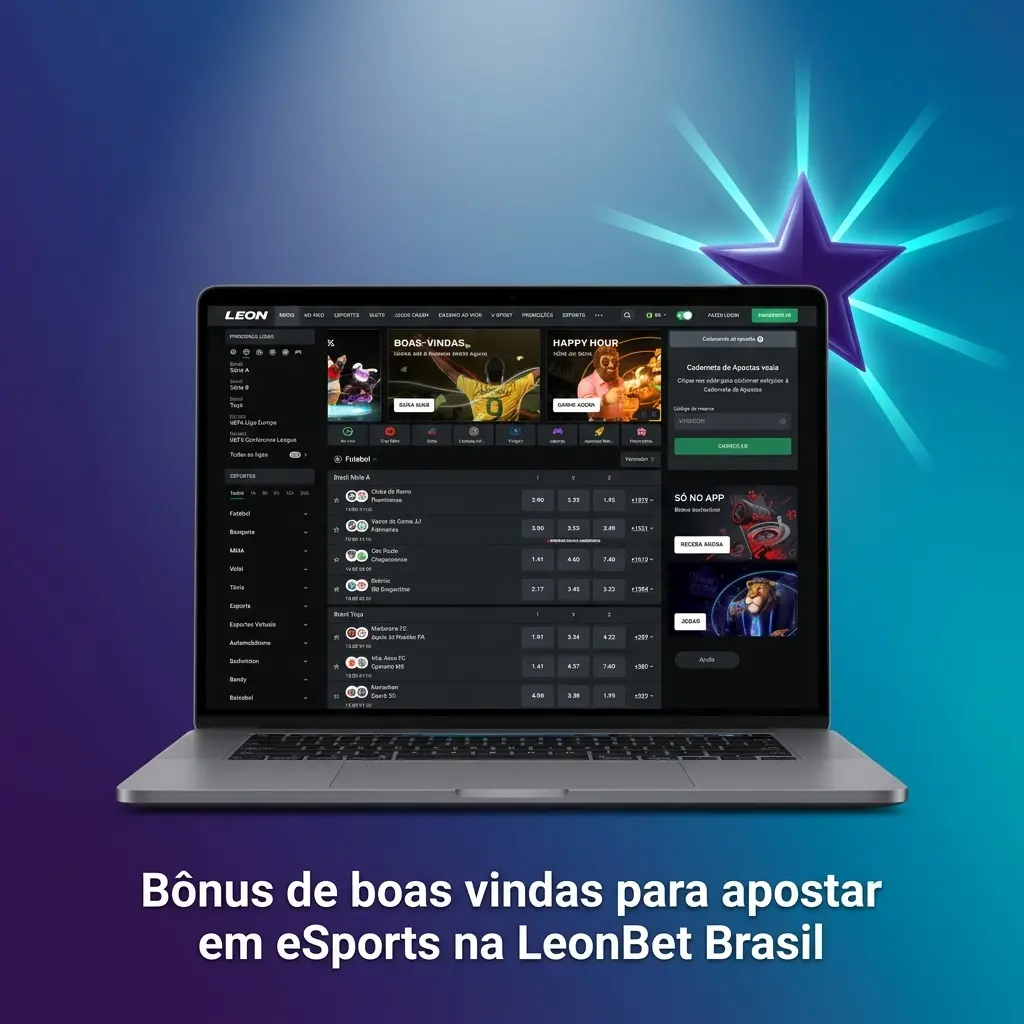 Bônus de boas-vindas LeonBet Brasil: até R$4.000 e rodadas grátis para apostar em eSports após depósitos e ativação