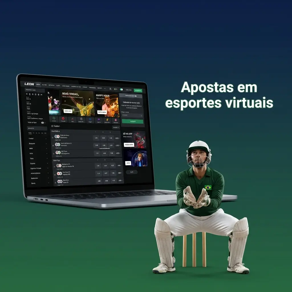 Tela do LeonBet Brazil com opções de apostas em esportes virtuais, odds prontas e resultados rápidos de simulações