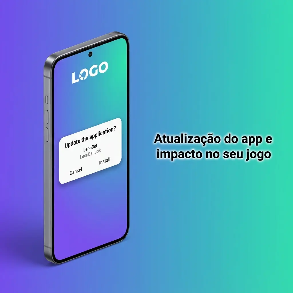 Tela de atualização do app mostrando melhorias de desempenho, segurança, login, cassino e apostas com odds ao vivo
