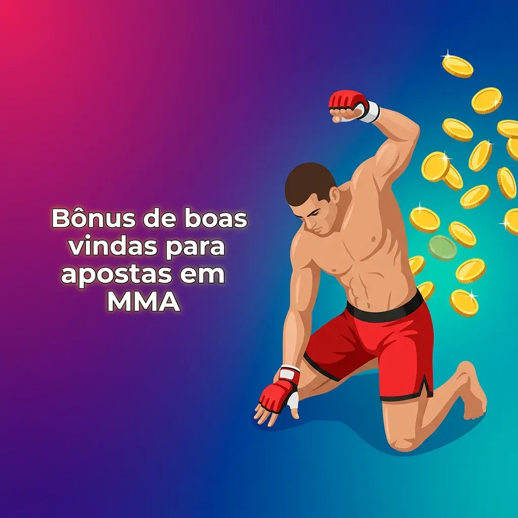 Bônus de boas-vindas para apostas em MMA, com regras de depósito mínimo, odds mínimas e prazo para cumprir requisitos