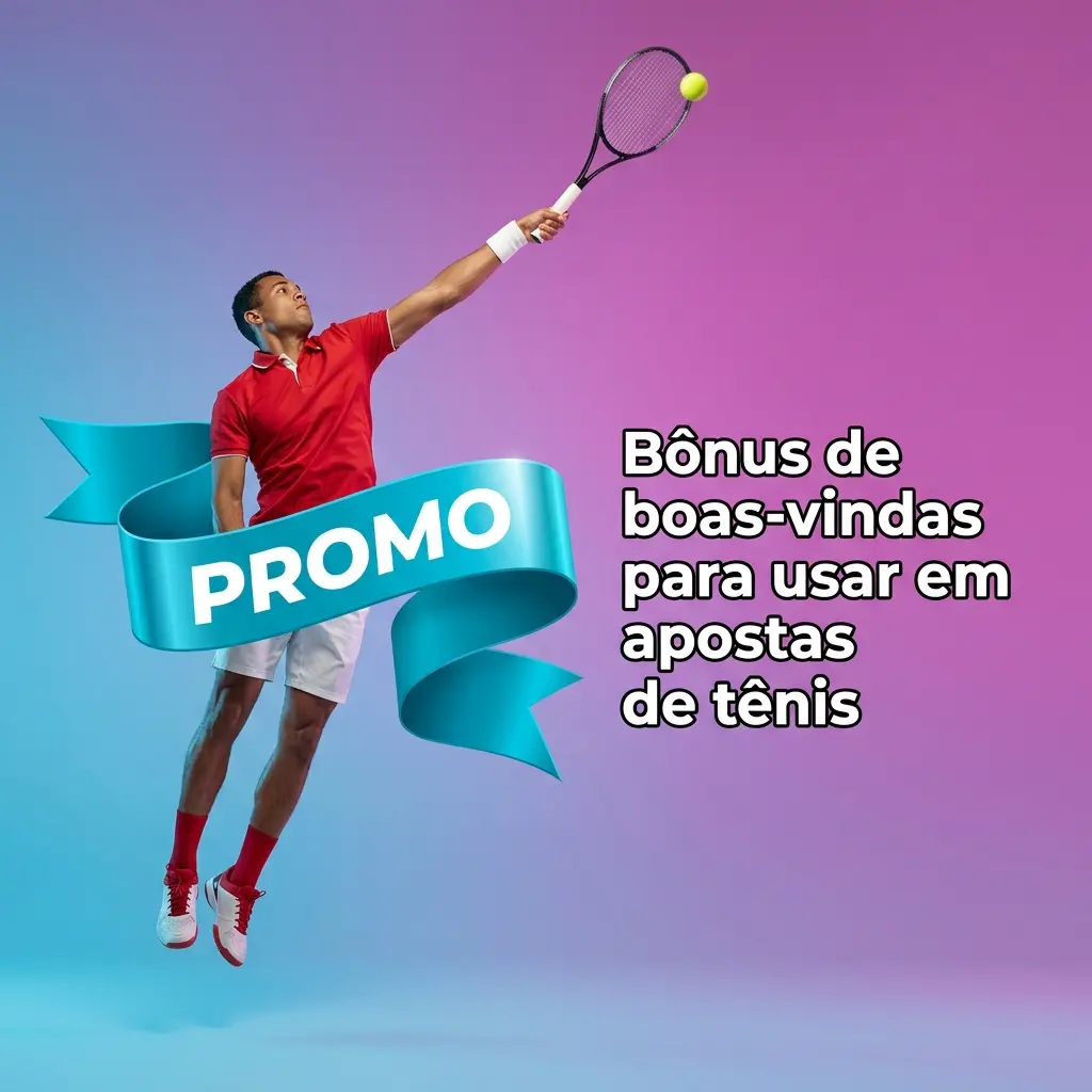 Bônus de boas-vindas em apostas de tênis após cadastro e depósito, com regras de rollover, odds mínimas e prazo de uso