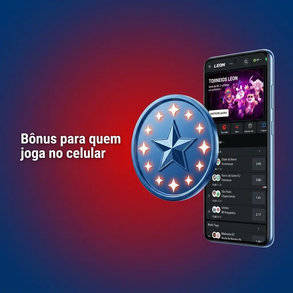 Tela de bônus no app mobile com promoções, bônus de depósito e rodadas grátis, requisitos e progresso do jogador