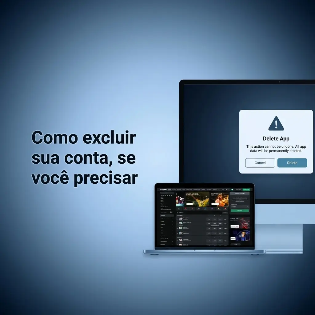 Passos para excluir conta LeonBet: login, configurações, confirmar identidade e aguardar suporte com protocolo