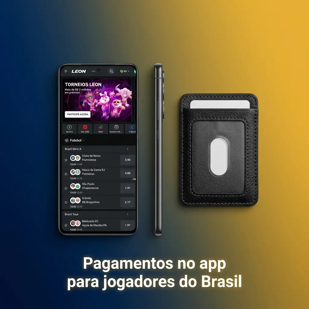 Tela do app mostrando depósitos e saques para brasileiros com Pix via AstroPay, PicPay, AstroPay e criptomoedas