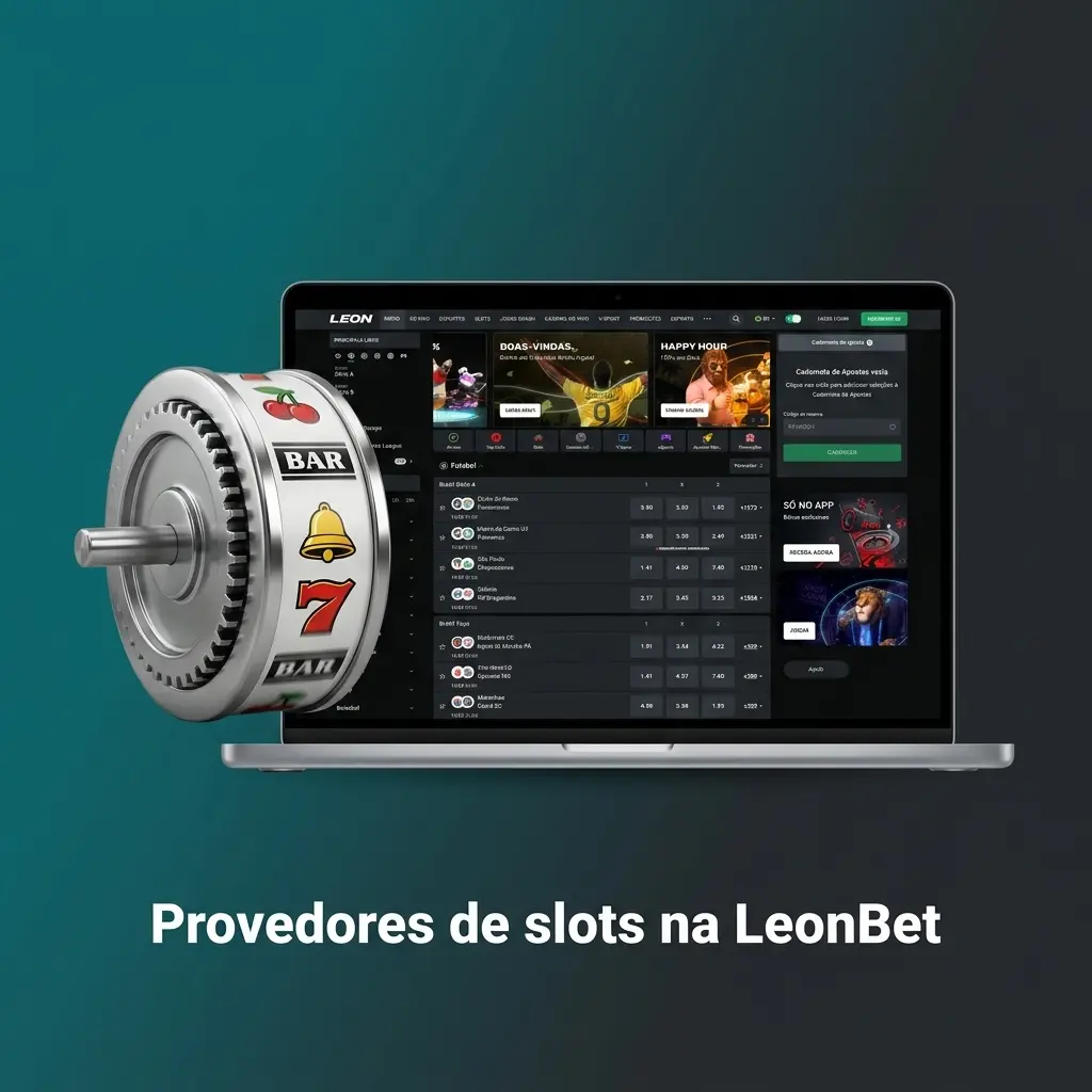 Lista de provedores de slots na LeonBet com quantidade de jogos, incluindo Pragmatic Play, PG Soft, Play’n GO e NetEnt