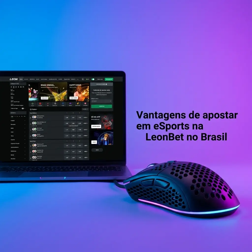 Tela de apostas em eSports na LeonBet com mercados ao vivo, odds competitivas, app, pagamentos no Brasil e suporte 24h